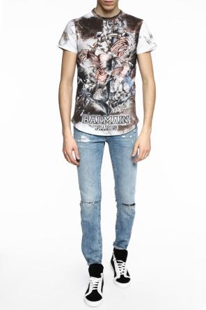 T-shirt z logo, zdjęcie 2 T-shirt z logo od Balmain